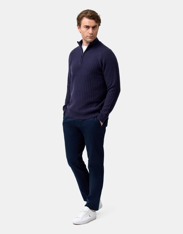 Brooksfield - Half Zipped Knit