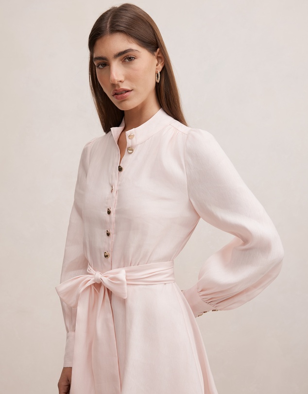 Forever New - Elari High Neck Button Mini Dress