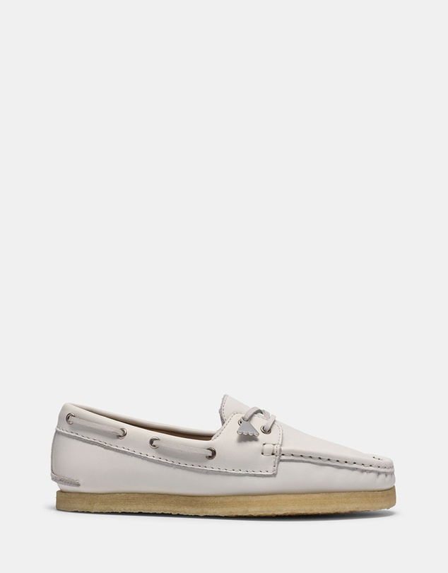 Clarks - Godney Boat (W) White