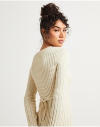 Subtitled - Sophie Long Sleeve Rib Knit Dress