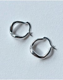 SAINT VALENTINE - Wabi Sabi Hoops - Silver