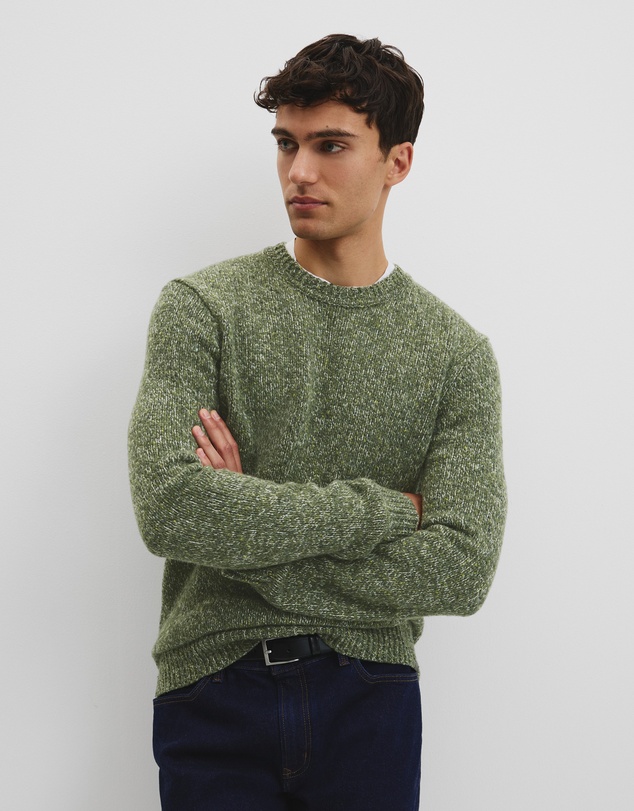 Country Road - Merino Wool Blend Crew Neck Knit