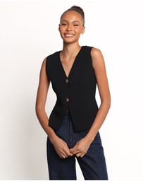 Petal & Pup - Everlee Knit Vest Top - Black