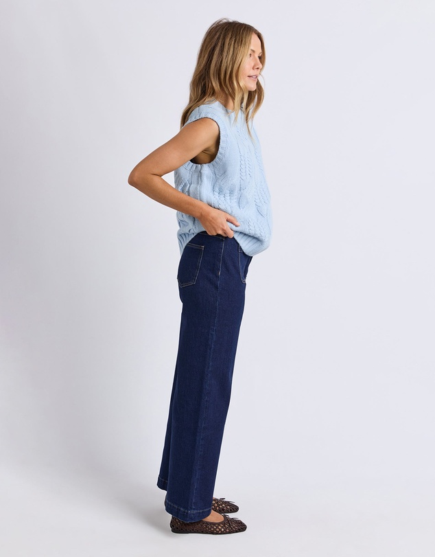 Foxwood - Josie Knit Top Ice Blue