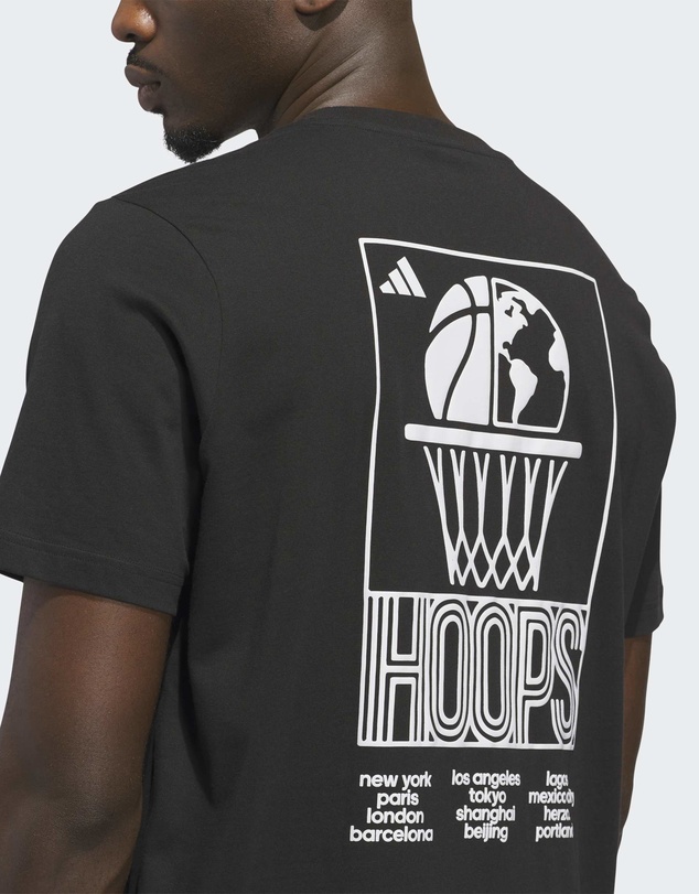 adidas Performance - World Wide Hoops Graphic T-Shirt Mens
