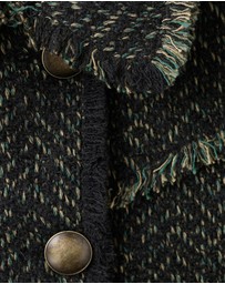 M.N.G - Tweed Jacket With Lapel Collar
