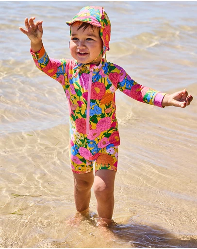 Kip&Co - Follow The Sun Yellow Baby Swim Hat One Size - Babies
