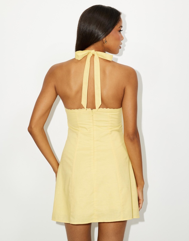 Dazie - Nora Linen Blend Mini Dress