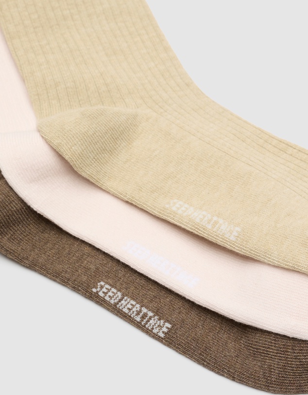 Seed Heritage - 3 Pack Quarter Crew Socks