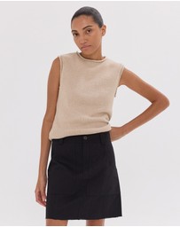 Cloth & Co. - The Short Element Skirt | Black