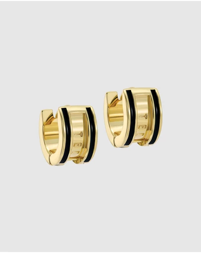 Ted Baker - ROLO: Classic Colour Enamel Roll Huggie Earrings
