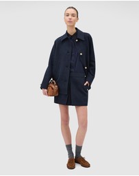 Oroton - Button Detail Mini Skirt