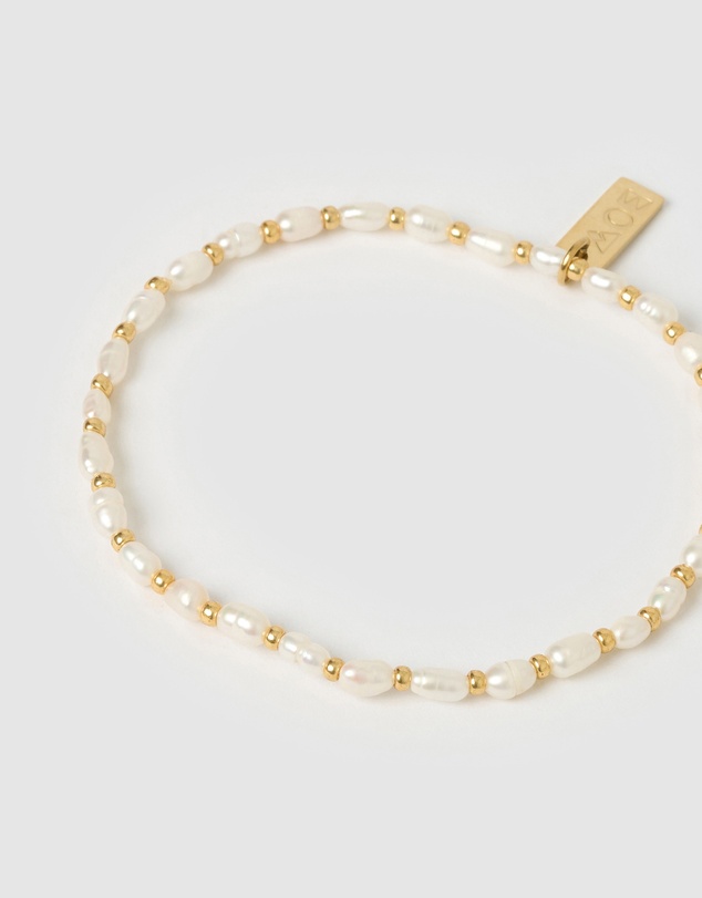 Arms Of Eve - Amber Pearl and Gold Bracelet