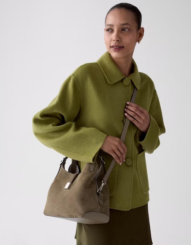 Kate Spade - Deco Pebbled Leather And Suede Crossbody Tote