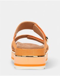 Vionic - Brandie Flatform Slide - Marmalade Metallic