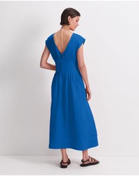 Sportscraft - Ariana Pintuck Linen Dress