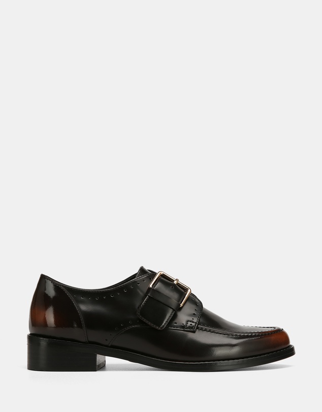 Wittner - Fredi Leather Monk Strap Loafers