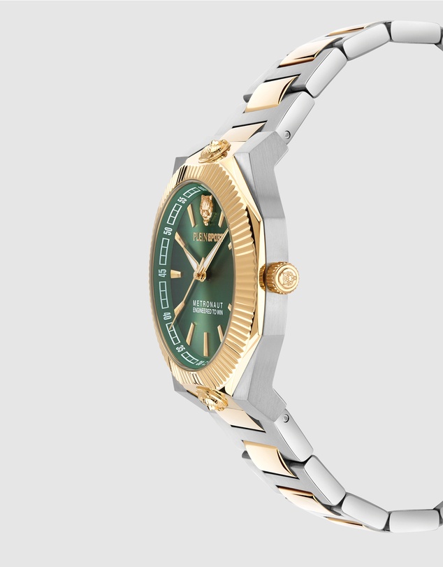Plein Sport - PLEIN METRONAUT 36mm Green Dial and Silver two-tone bracelet