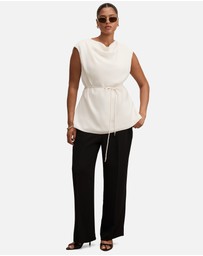 Forever New Curve - Marina Curve Draped Tie Top