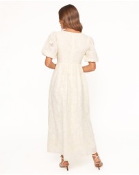 Petal & Pup - Karla Maxi Dress - Butter Yellow Broderie