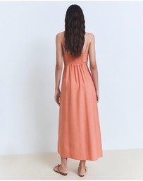 M.N.G - Girly Midi-Dress with Cut-Out