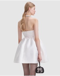 Self Portrait - Taffeta Bandeau Mini Dress