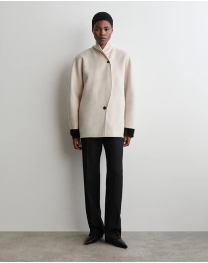 COS - Double-Faced Wool Pea Jacket