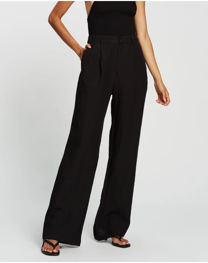 AERE - Straight Leg Linen Pants