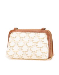Pre-Loved by Azura Reborn - Pre-Loved Triomphe Coated Canvas Clutch On Chain