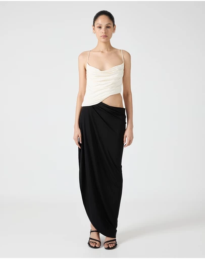 Third Form - Cascade Drape Jersey Dress