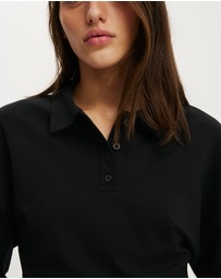 Cotton On - Everyday Smooth Polo Long Sleeve