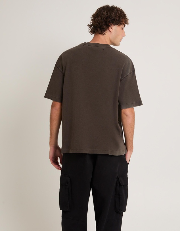 Black Noise White Rain - Eternity Waffle T-Shirt