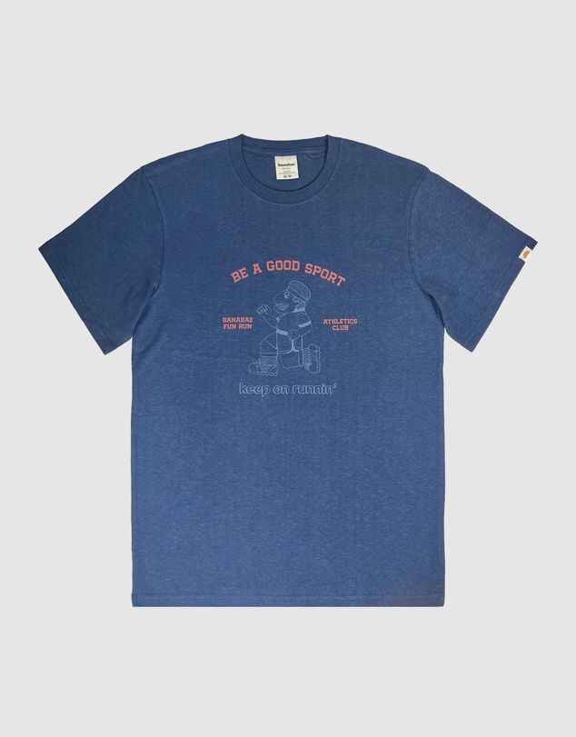 Banabae - Keep On Running Adults Tee - Navy