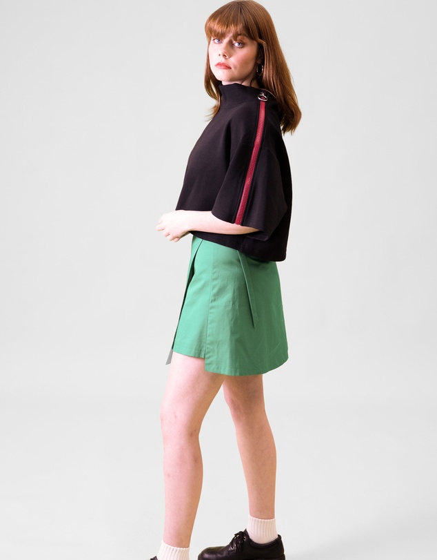 JAM The Label - Adaptive Cropped Neoprene Zip Pullover