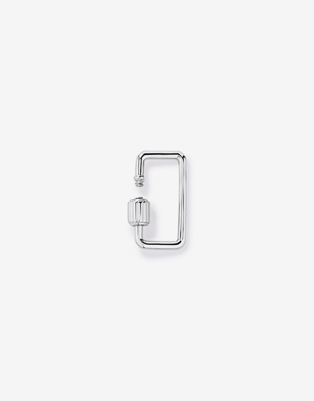 Michael Hill - Cut Corner Carabiner Micro Connector in Sterling Silver