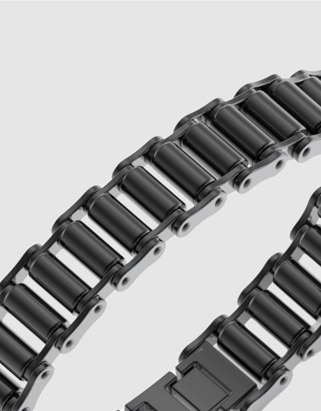 GUESS - Gunmetal Bicycle Chain Bracelet