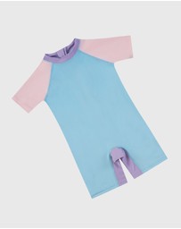 Aqua Blu Kids - Stepping Stones Short Sleeve Sunsuit