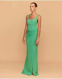CATHERINE FERRARO - Elena Square Neck Gown