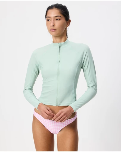 Speedo - LS Solid Zip Rashie Light