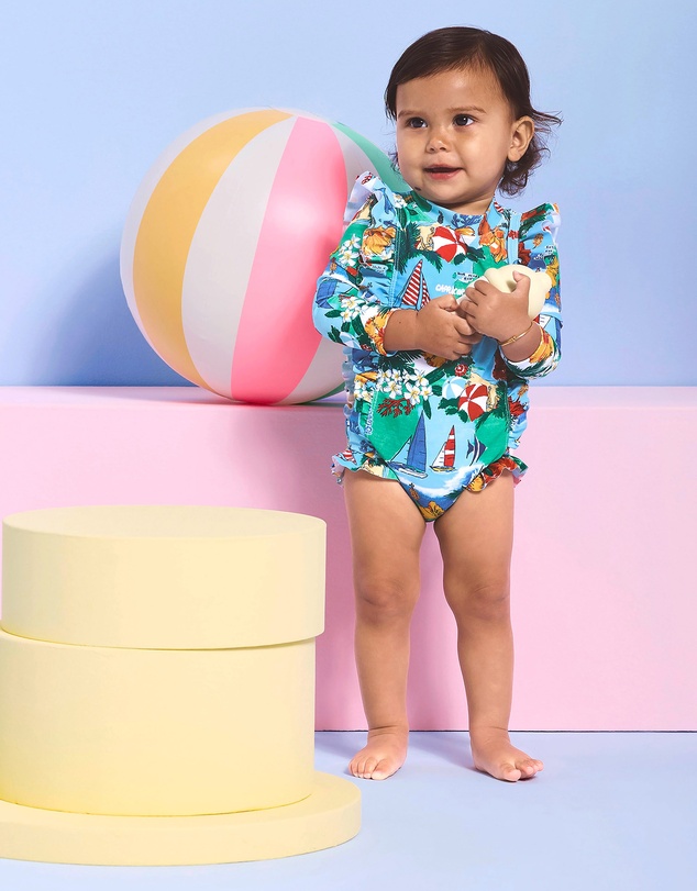Seafolly - Viva Vacation Frill Sunsuit - Babies