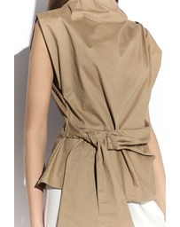 Glamorous - Sleeveless Belted Top