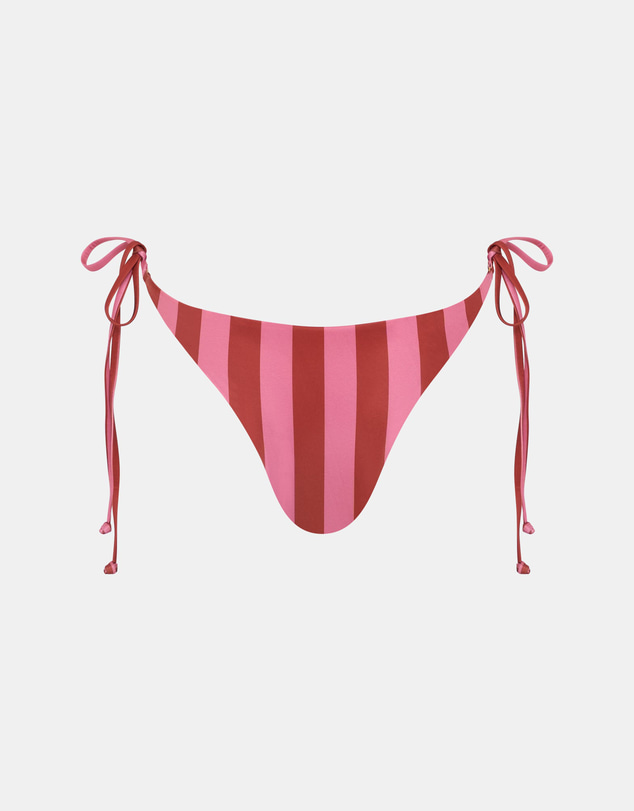 Sol Sana - Eclipse String Bikini Bottom Choc Stripe