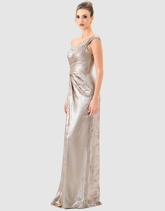 Bariano - Ginnie Draped Sash Gown