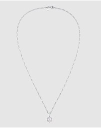 Kuzzoi - ICONIC EXCLUSIVE - Necklace Men Figaro Chain Zirconia in 925 Sterling Silver