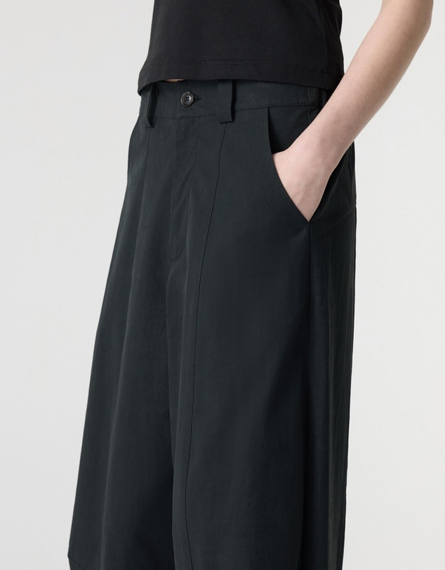 Bassike - Crushed Cotton Barrel Pants