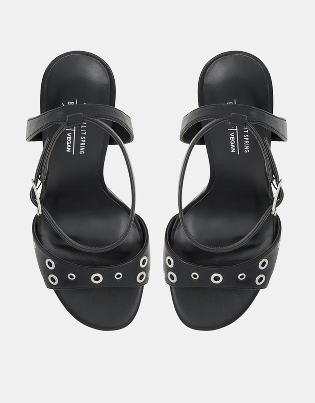 Call It Spring - Denverr Ankle Strap Eyelet Heels