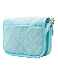 Pre-Loved by Azura Reborn - Pre-Loved Small CC Quilted Denim Messenger Flap