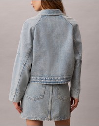 Calvin Klein Jeans - Denim Logo Tape Boxy Jacket