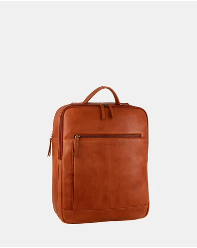 Pierre Cardin - Pierre Cardin Leather Business/Laptop Backpack