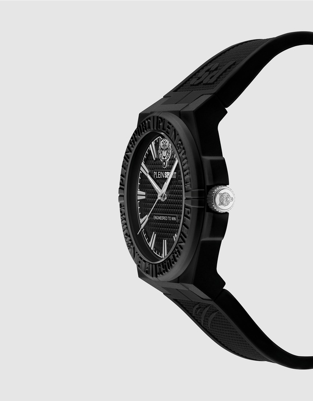 Plein Sport - Plein Laserstrike 42mm Black Dial and Black Silicone Strap